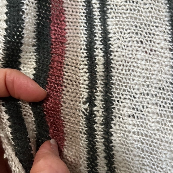 DAYTRIP BUCKLE Open Knit Sleeveless Blanket Poncho Waterfall Knit Cardigan S - Picture 5 of 5